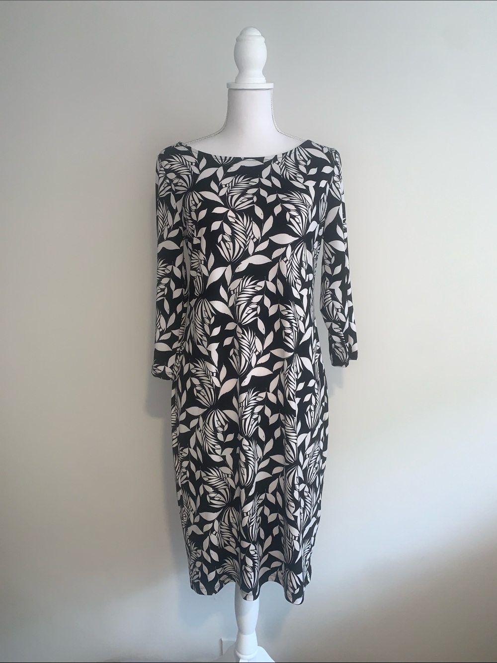 NWT Chico’s Black and White Dress, Sz Sm